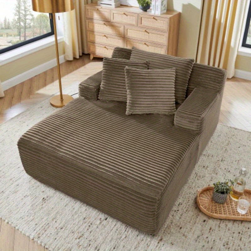 single lazy sofa lounge chair no   made of fabric fluffy modern single lounge chair used for indoor living rooms and bedroomsbrown