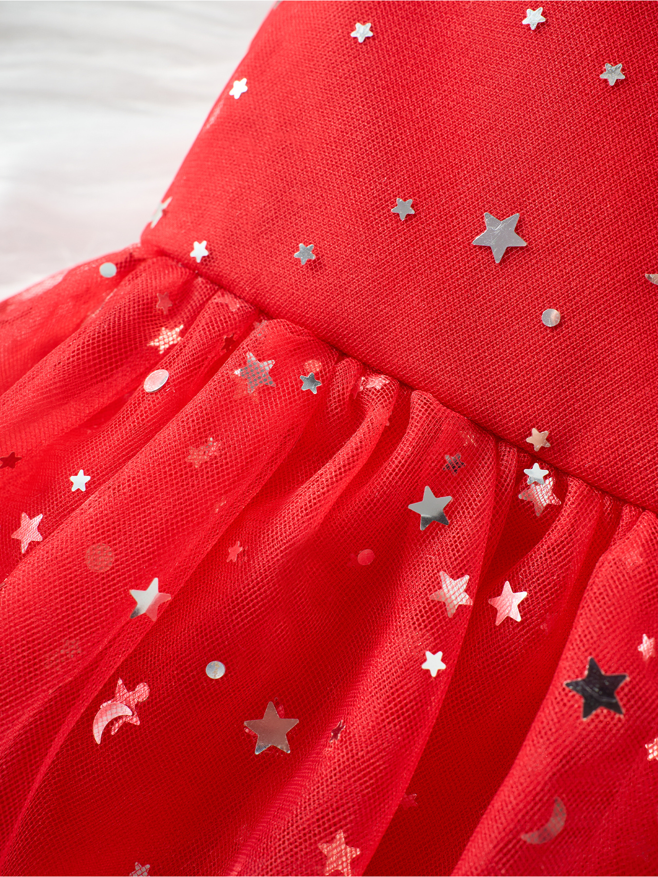 red tulle dress christmas star little girls featuring - Temu Mauritius