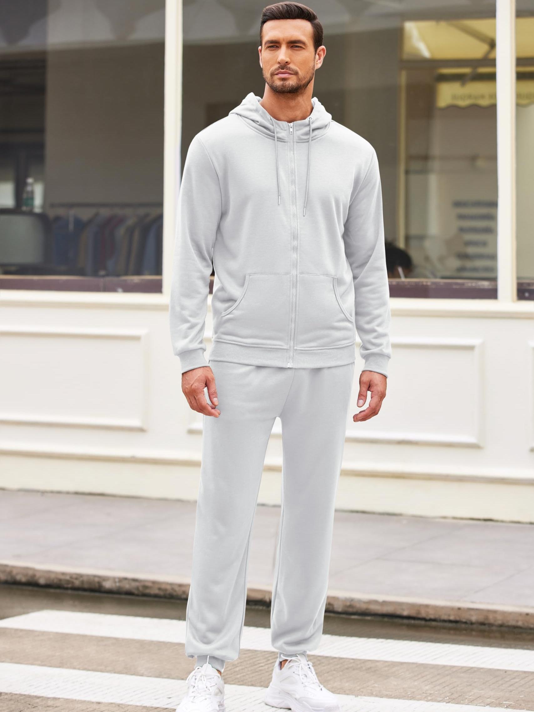 men's sweatsuits 2pcs set tracksuit hoodies and sweatpants set