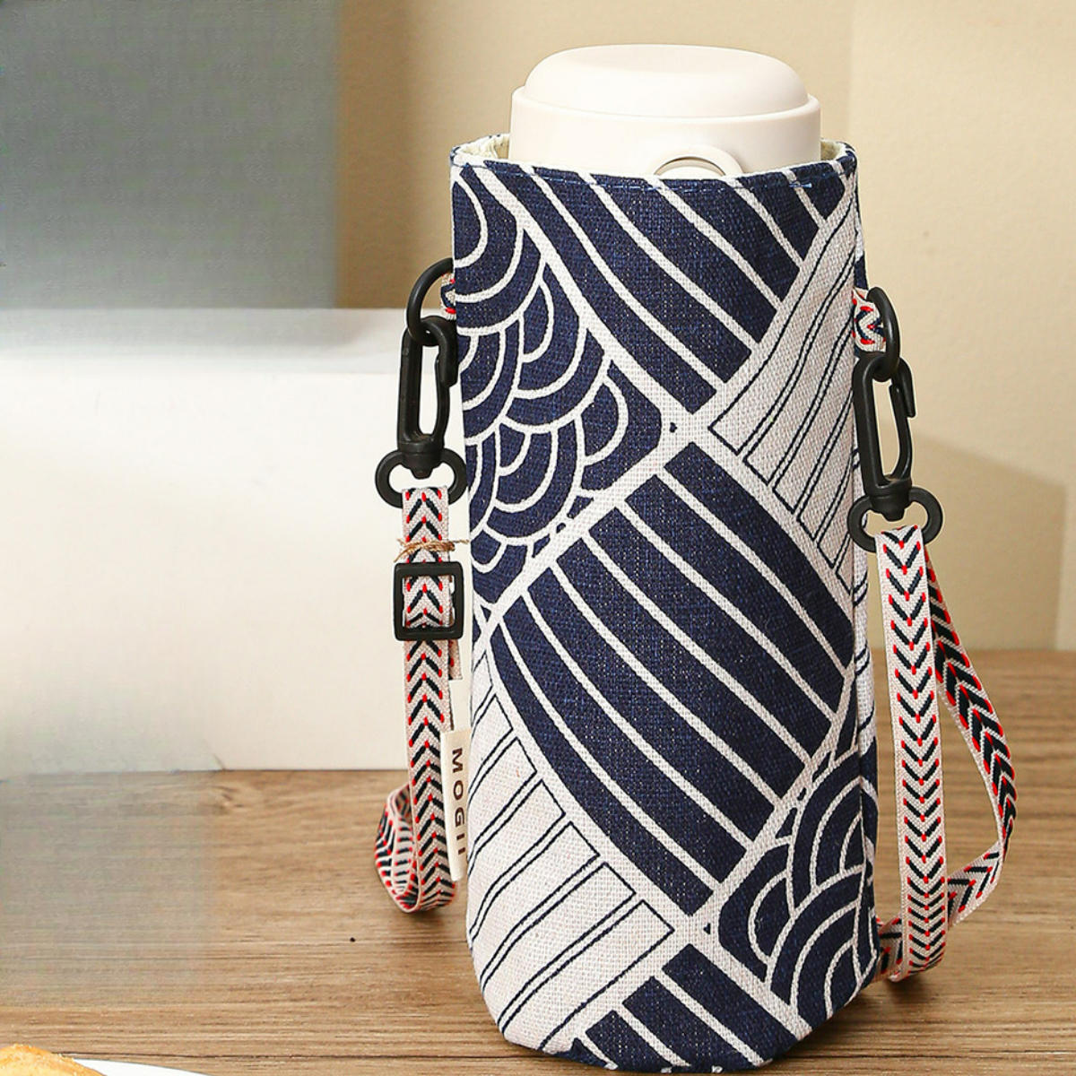 TEMU 1pc New Style Storage Bag, Water Bottle Bag, Simple Lanyard Cup Sleeve, Insulated Tumbler Sleeve