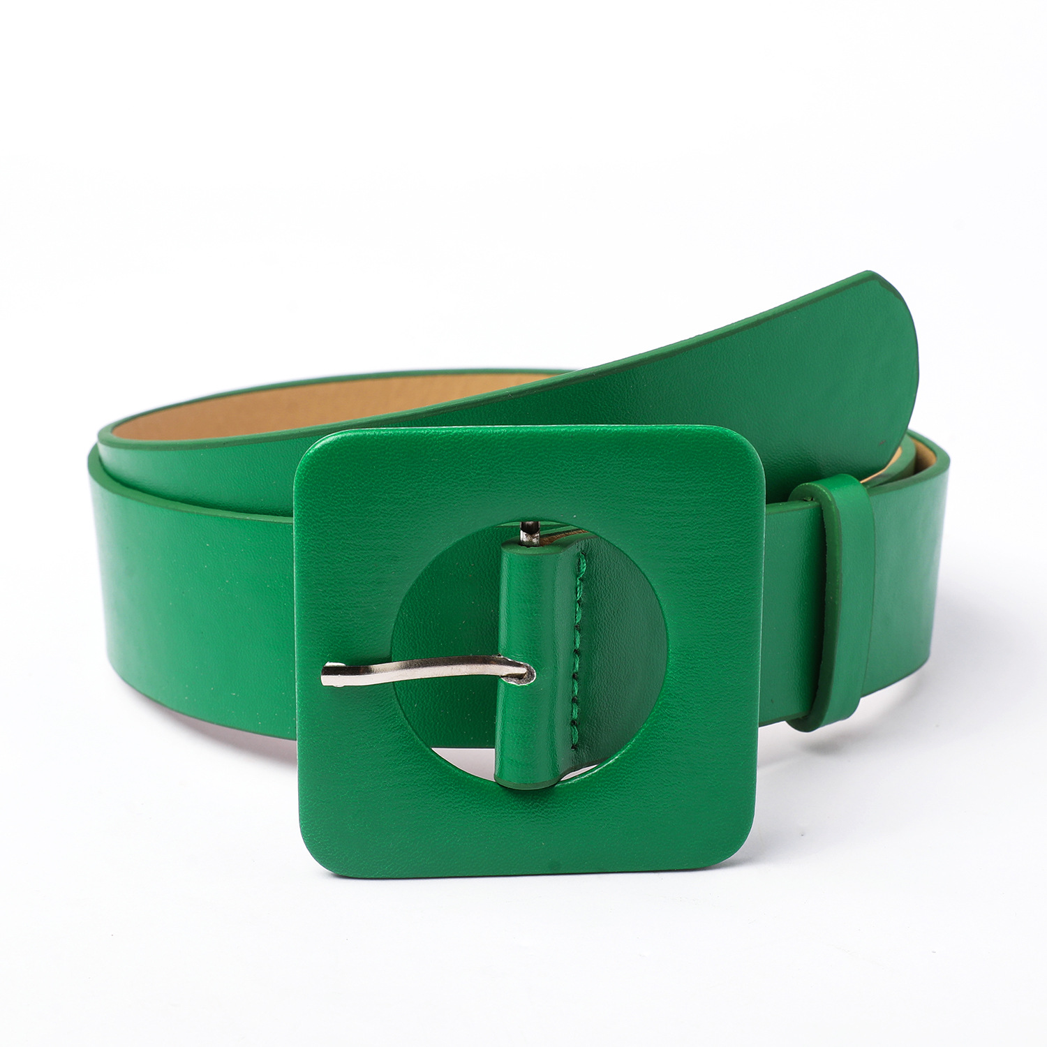 Image of Women's Wide Belt- Candy-colored Style Slim-, Suitable For Pants, Trousers, Dresses, And Coats- Ideal For Daily Commuting, Weddings- Multi-functional Design, Exquisite Shine, Elegant Matching