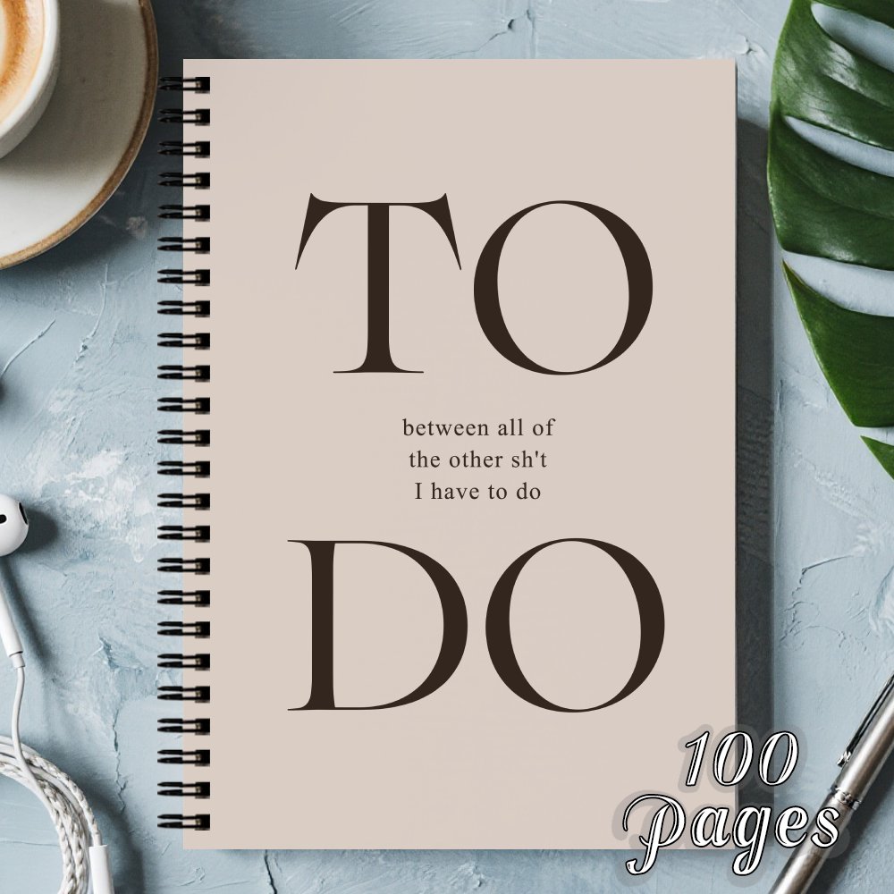 TEMU 1pc Undated Daily Planner And Schedule Organizer, Aesthetic Productivity Journal For Women Men, To-do List Spiral Notebook For Work, School