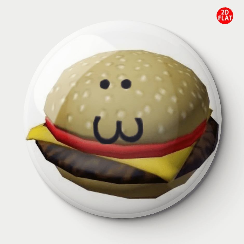 TEMU Broche 2D de hamburguesa bonita - Pin de plástico con temática de hamburguesa adecuado para ropa, sombreros, mochilas - Regalo económico para