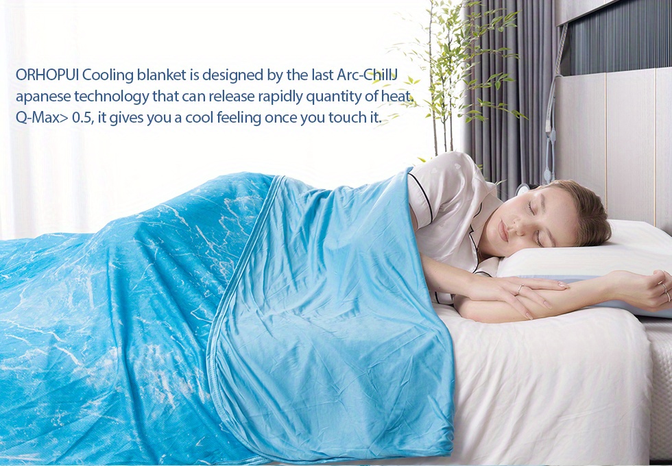 Cooling Blankets for Hot Sleepers - Summer Blanket Thin Lightweight Breathable Soft Double Side Enhanced Blanket for Bed Couch Sofa, Keep Cool for Night Sweats
