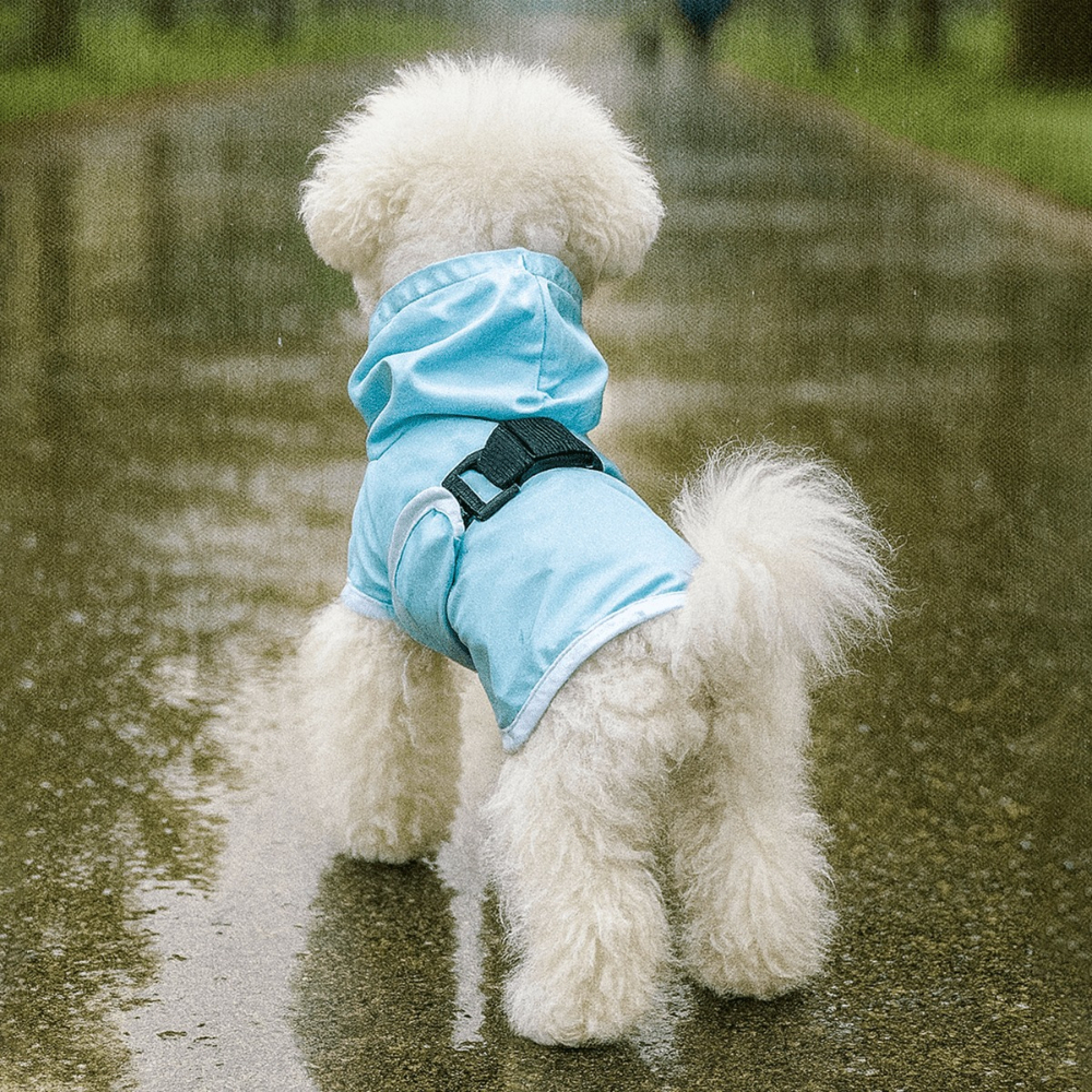 TEMU Tactical Jacket Pet Apparel Belly-wrap Raincoat Belly-covering Rain Poncho Cute Raincoat For Small Dogs