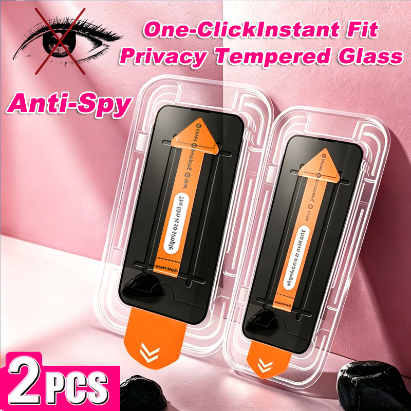 TEMU 2pcs Set Unlock Tempered Film With Fingerprint For Xiaomi Poco F7 Ultra/f7 Pro/f8 Ultra/f8 Pro Full Cover 9h Privacy Tempered Glass | Clear