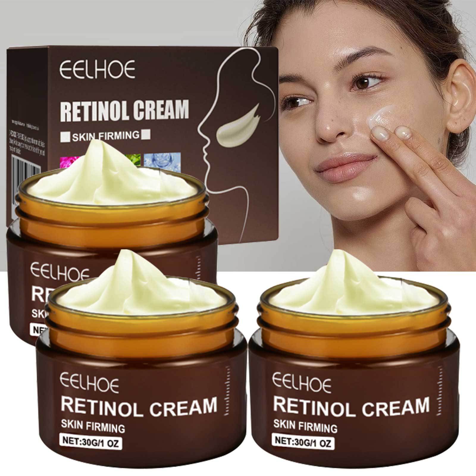 TEMU 3pcs 30g Retinol Cream For Face , Light Beige Cream With Retinol Face Cream, Vitamin C Moisturizer, Retinol Moisturizer For Face Sensitive Light