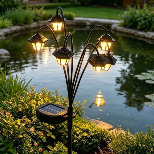 imagem do item 1 - luminária suspensa solar para paisagismo externo vintage de palácio leds, estilos da moda disponíveis, com estaca para noturnos de jardim, e corredor, uma de reunião | iluminação decorativa requintada