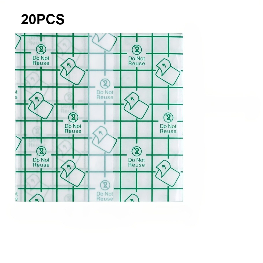 E-shop 20 Stück diskrete Feuchtigkeitspflege Fersenpolster - Atmungsaktive Pads für trockene und rissige Fersen, hergestellt aus weichem PVC-Material,