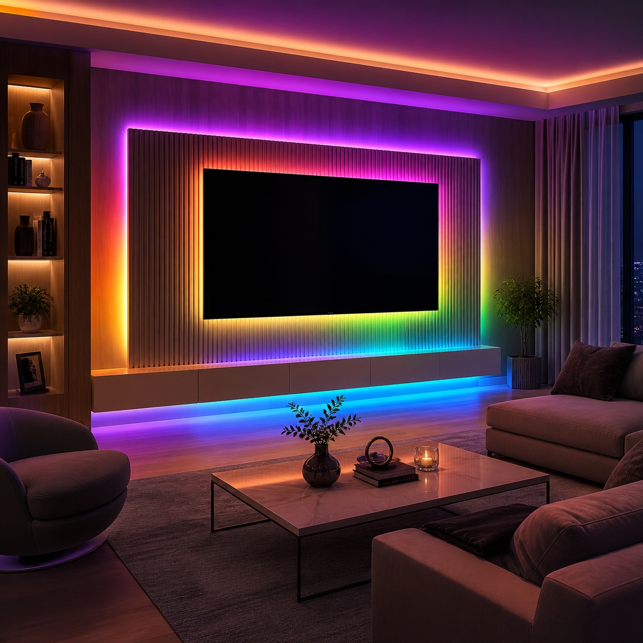 Dynamic Color Sync RGB LED Strip with USB Multi-Control