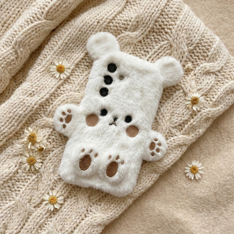 TEMU Phone Case: Cute Fluffy 3d Phone Case, Suitable For All Series Models: A55/a56/a13/a52 5g/a04/a35/a73/a23 7g. Suitable For Autumn And Winter ,