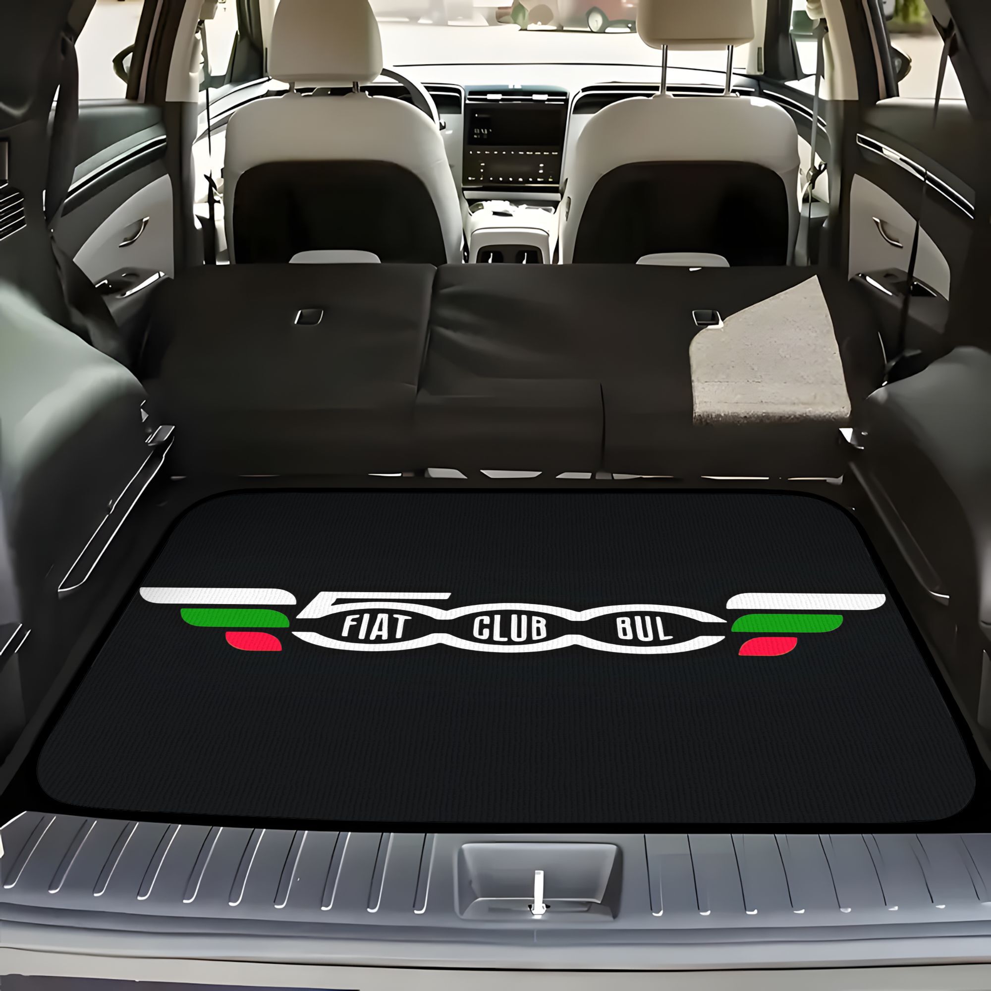 TEMU 1pc For Fiat 500 Italian Style Pattern Car Trunk Pads, Durable Scratch Resistant Pads, Universal For Cars, Suvs And Trucks, Inside Accessories,