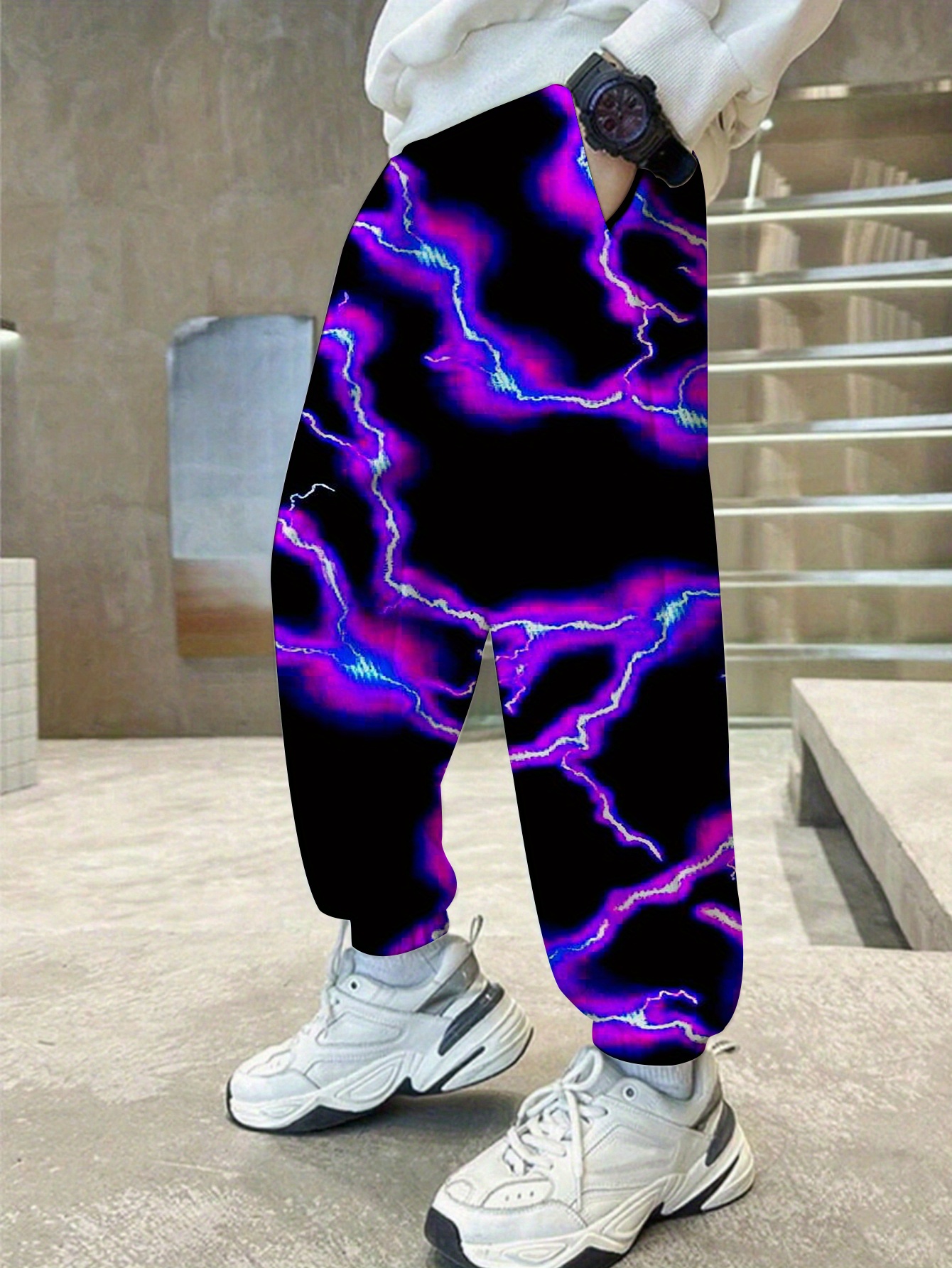 purple cargo pants for girls sold on Temu Philippines