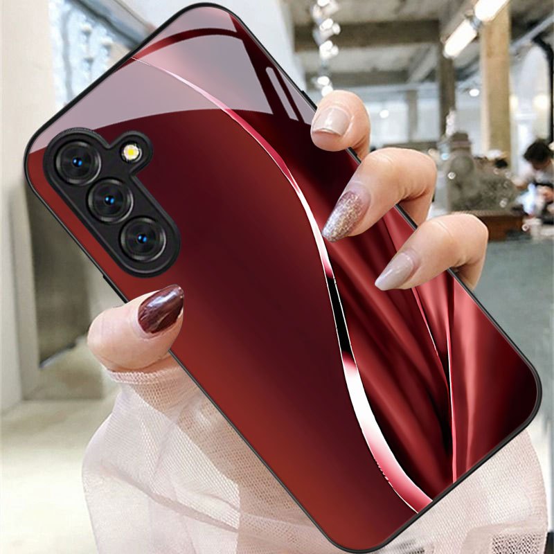 TEMU Elegant Wave Phone Case For Galaxy S9+/s10/s20+/s20 Ultra/s21 5g/s21+/s22/s23 Plus/s24 Plus/s25/s25 Edge/note 9/note 10/note 10+/note 20/note 20