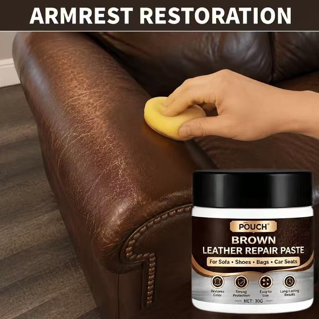 TEMU 2pcs Including 1 Bottle Of Repair Paste And 1 Sponge, Scratch Paste, Used To Repair Scratches, , And Areas, Restore And Texture, Suitable For