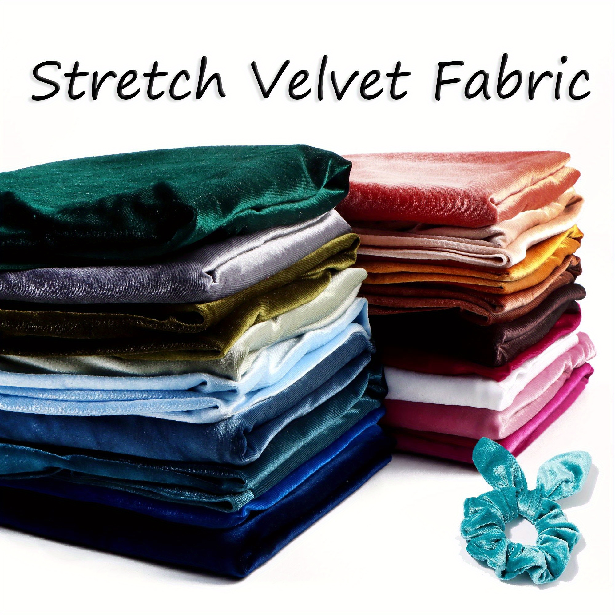 1pc luxury velvet fabric 62 2x19 68inch 158x50cm stretch   soft upholstery for craft projects soft