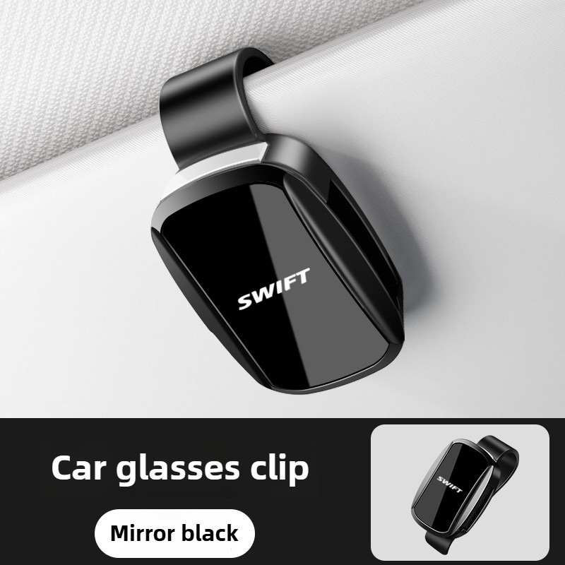TEMU Clip per occhiali da sole per auto SWIFT, stile 02, organizer per occhiali da sole stile sportivo, portaocchiali da sole, custodia per occhiali