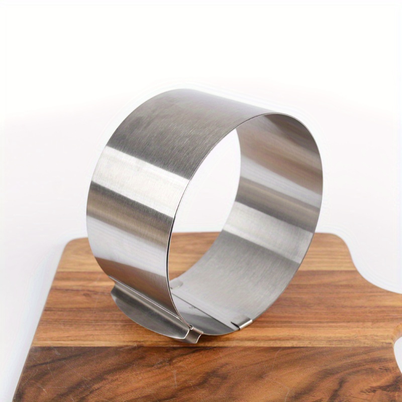 E-shop 1 Stück Edelstahl Runder Teleskop Mousse Ring, Kuchenform, 6-12 Zoll Verstellbarer Kuchenring, Backwerkzeug