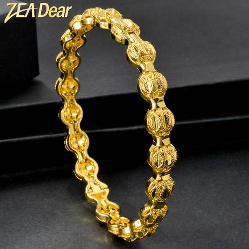 item picture 1pc womens copper bangle golden geometric style suitable for ramadan mothers day party bridal jewelry gift