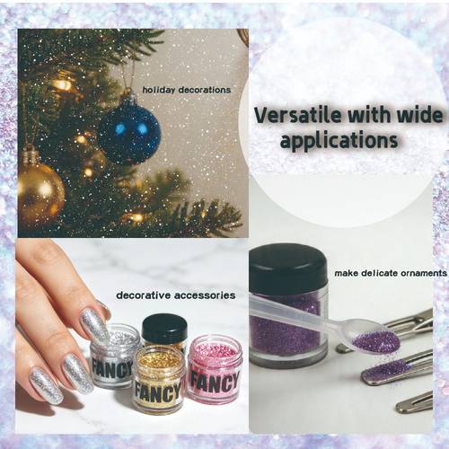 premium ultra fine glitter powder smooth sparkle pigment for nail art resin jewelry making decoration and craft projects