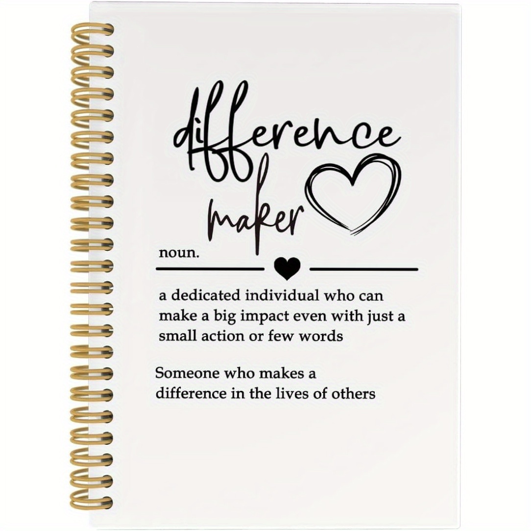 

1pc Inspirational Notebook - 5.5x8.3 , 50 Lined , For Employee Appreciation, You Coworkers, Boss, , , And School Supplies