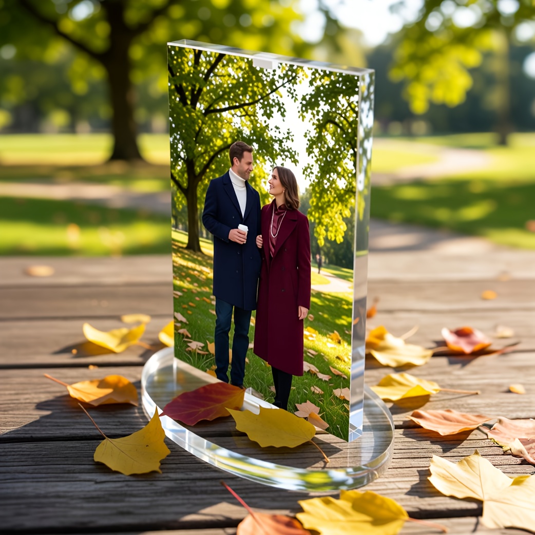 Customized Personalized Photo Acrylic Table Decoration, High-, Thickened, Uv-printed, Office-specific Diy High-definition Printed Ornament