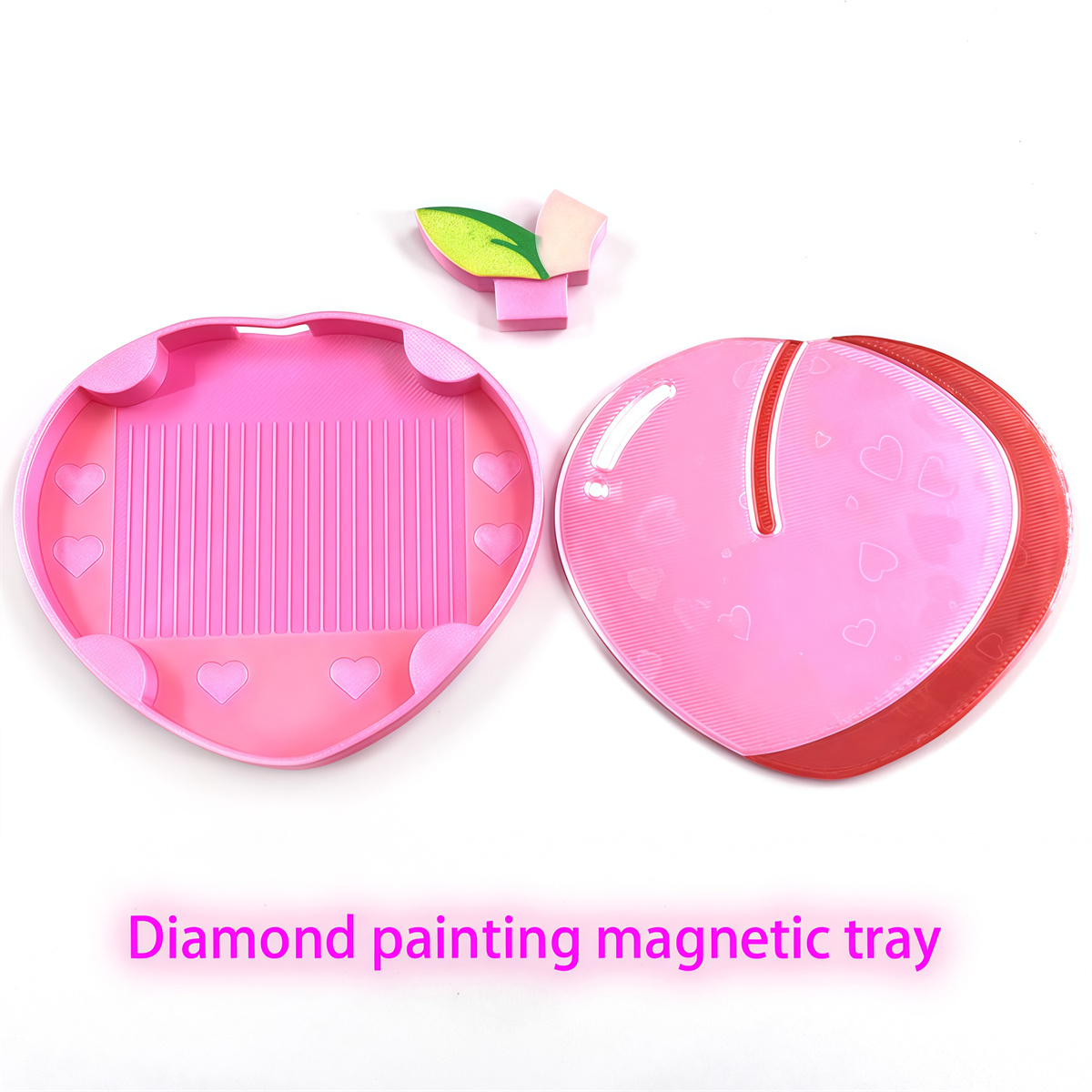 TEMU Large Magnetic Diamond Painting Tray - Peach, Diamond Painting Tray, Diamond Painting Tool Kit, Diamond Painting Tray, Diamond Painting Tools