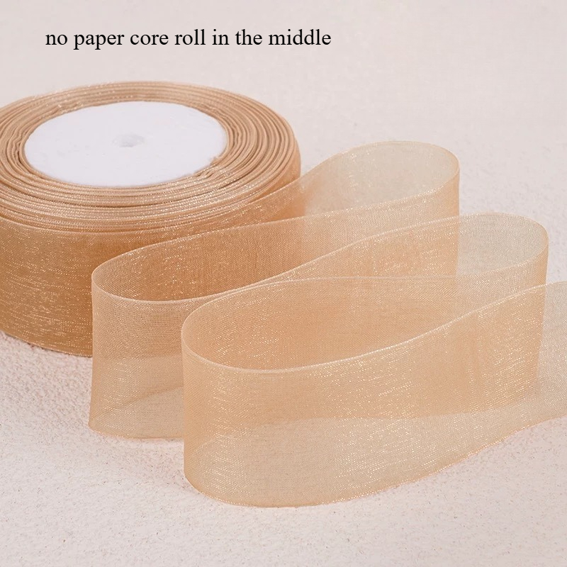 TEMU Nastro in organza chiffon da 4 cm con fiocchi, 7 , per fiocchi fai da te, accessori per capelli, composizioni , confezioni regalo, ecc.