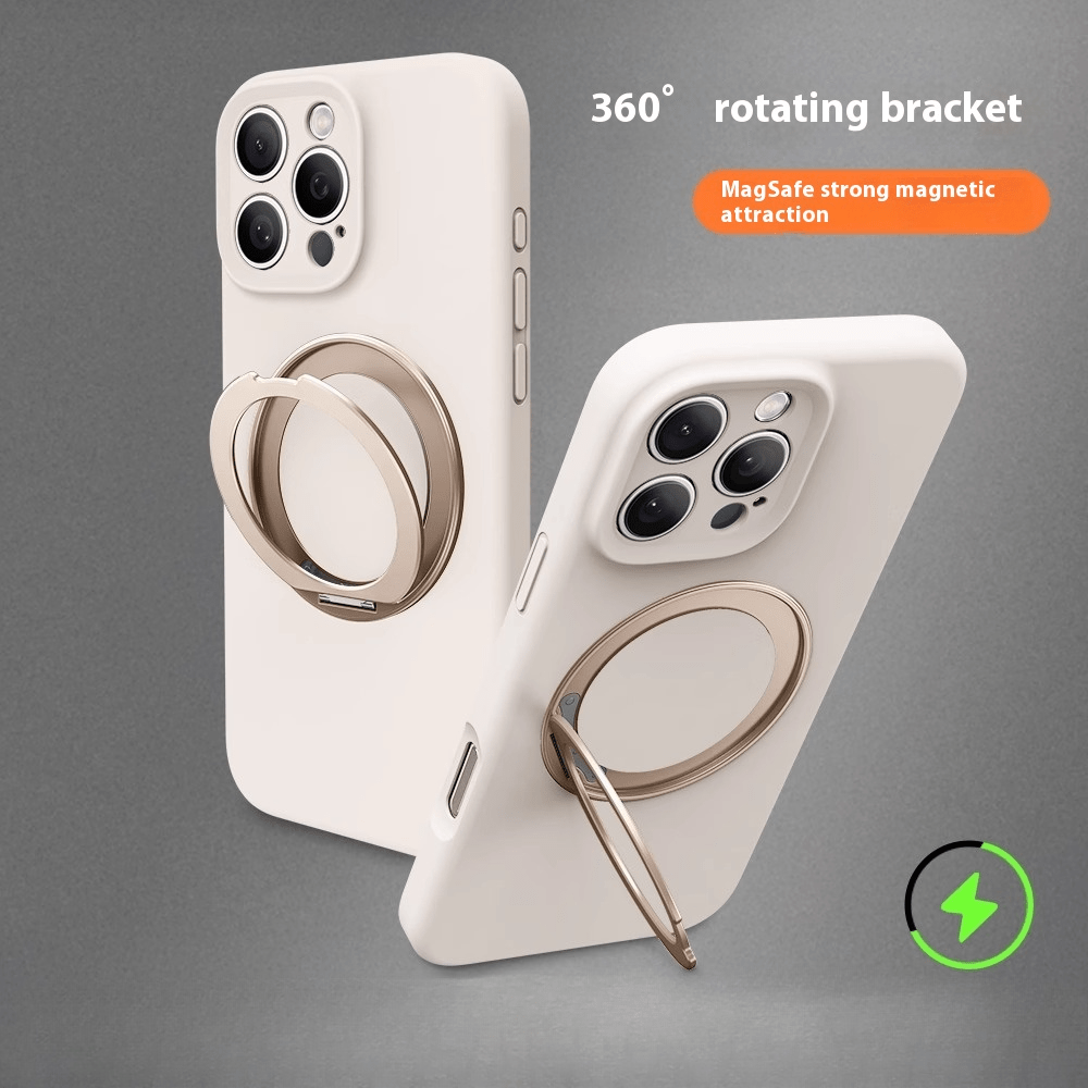 TEMU Phone Case: Leisure 360-degree Rotating Stand Case With Raised Camera Protection, Liquid Silicone Protective Cover. In . Suitable For Iphone 16