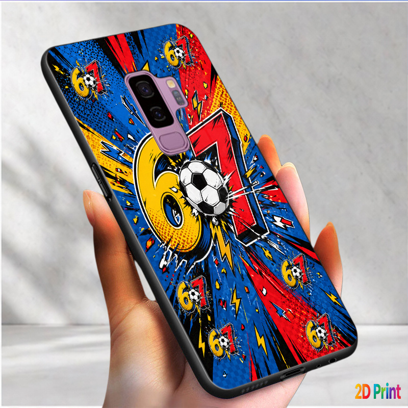 TEMU Phone Case: [gg Phone Case][037-z260020]pop Art No."67" Soccer Phone Case Suitable For S9+, S9, S10 Lite Sutible For Galaxy S10+, S10, S10e
