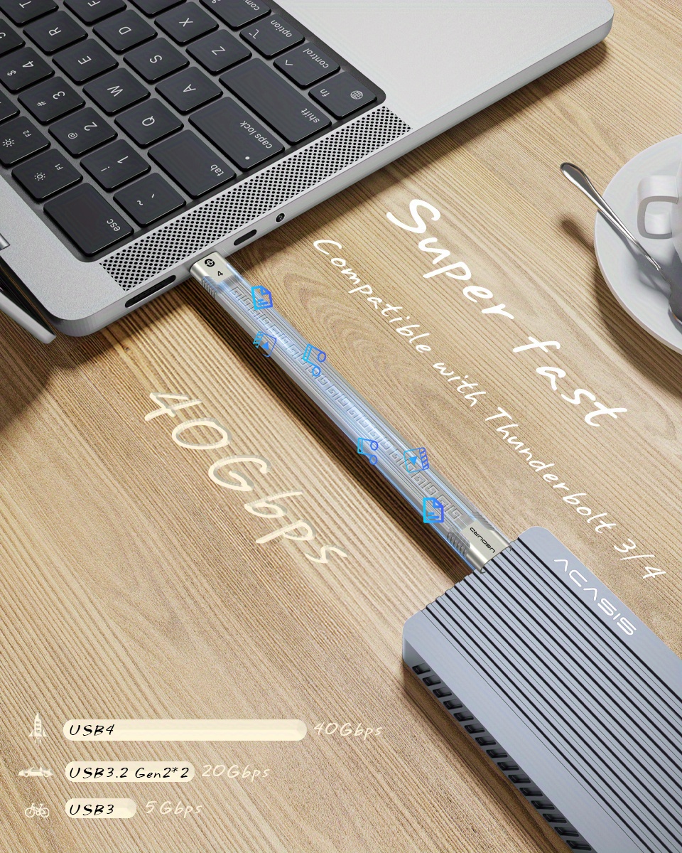 cabo     thunderbolt 4 fpc de 40    tipo c thunderbolt3 cabo de dados 240w 8k   para  , hdd, ssd,   de     Detalhes do produto 2