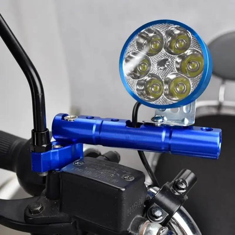 everyday motorcycle extension bracket aluminum alloy spotlight rearview holder fits 22mm mounting clip small size multi color options red blue compatible with most motorcycles or electric vehicles bike upgrade gear sleek motorcycle accessory universal fit mount motorcycle accessories details 3