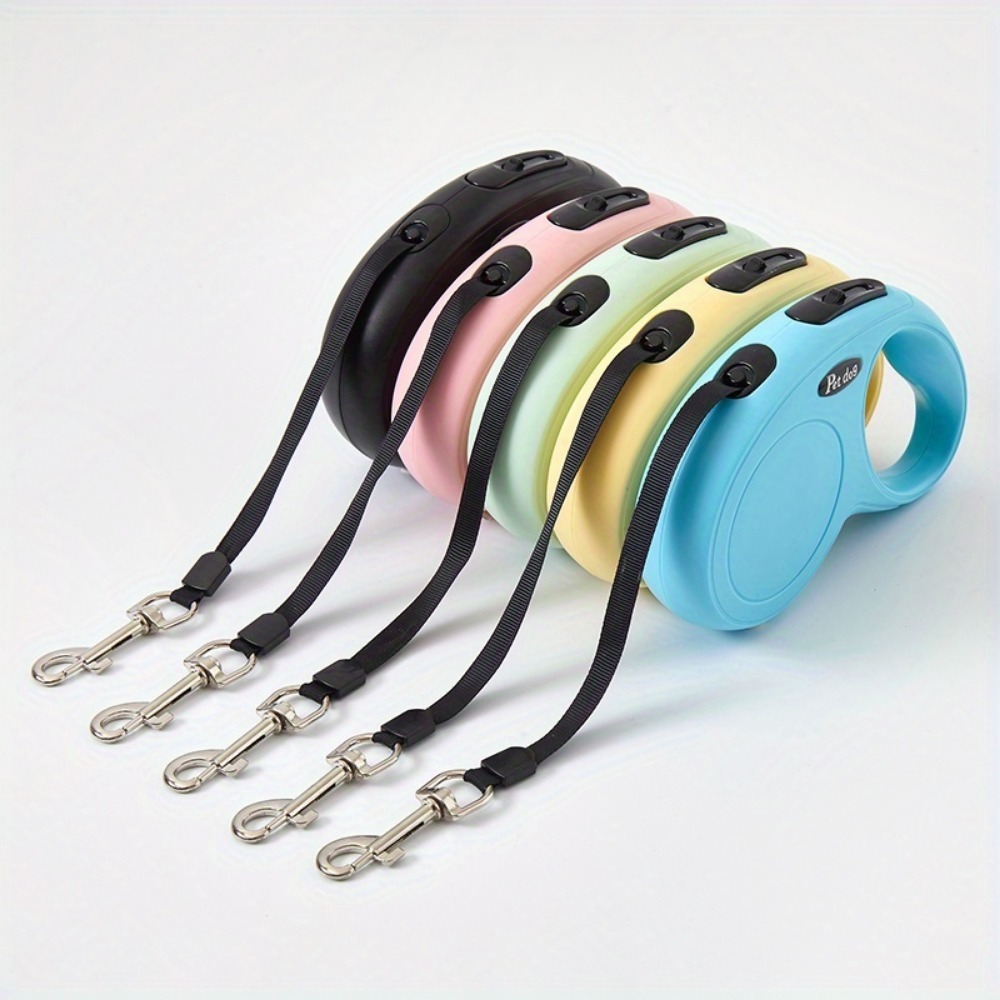 Retractable Dog Leash with Custom Letter Design