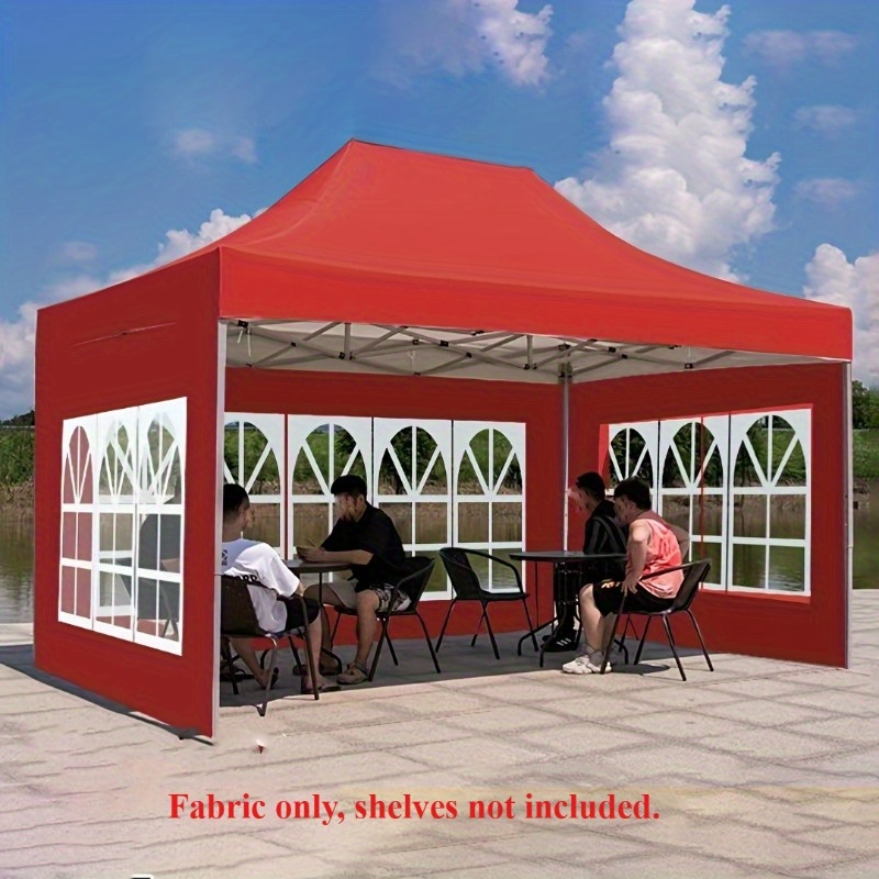 [1pc Folding Fence Cloth] 1pc Four Corner Sunshade Folding Fence Cloth, Four Side Thick Transparent Paulin | New Choice for Outdoor Life, Creating a Comfortable Leisure Space