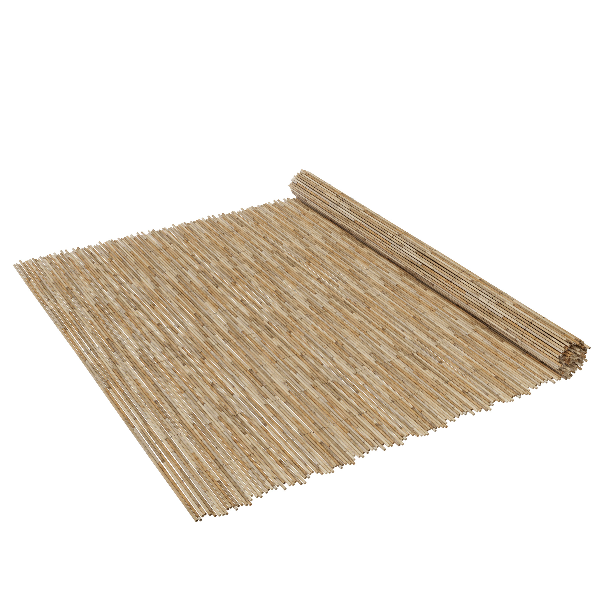 Image of Reed Privacy Screen, Natural Reed Mat For Garden Fence, Balcony Wind Protection, Outdoor Privacy Screen, Woven With Galvanized Wire, , 80/90/120/160/180/200 X 300cm