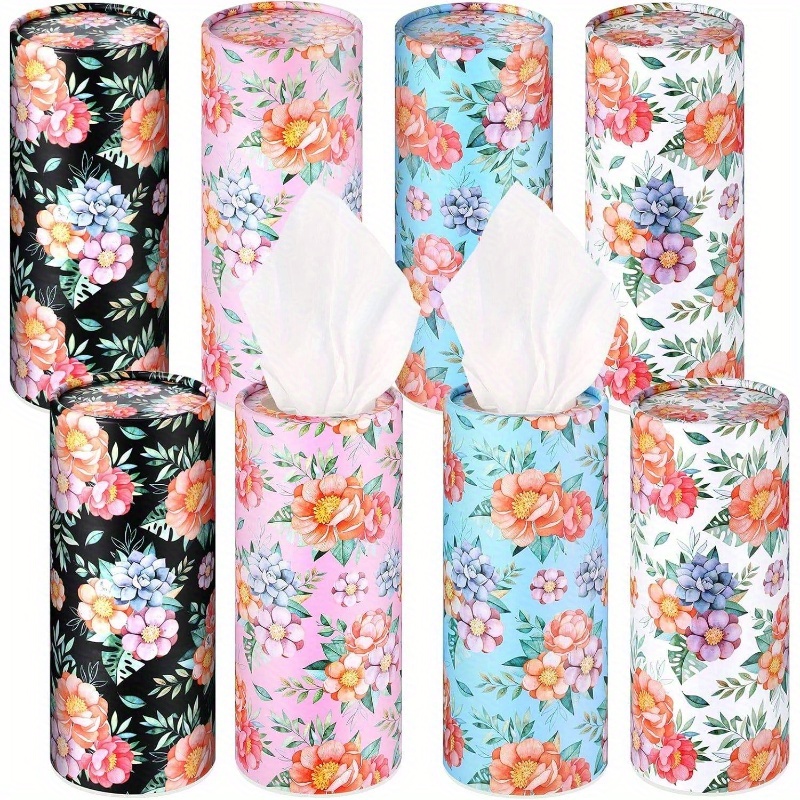 8 pack car tissue holder with facial tissue bulk cylinder car   for   for cup holder box round container colorful   car tissue holder travel essentials vibrant design durable construction   sturdy construction road   Product details 0