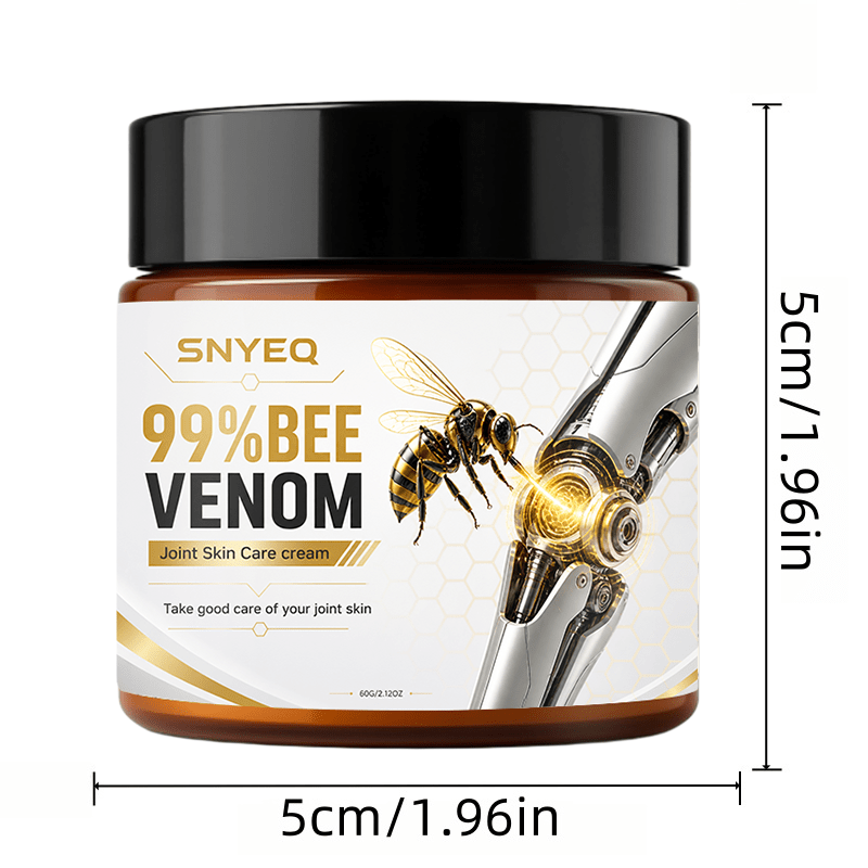Fast-acting Joint Skin Care Cream - Strength Calming For Knees, Hands, Feet, Elbows & Shoulders - Natural Formula With Turmeric, Bee Venom & Magnesium