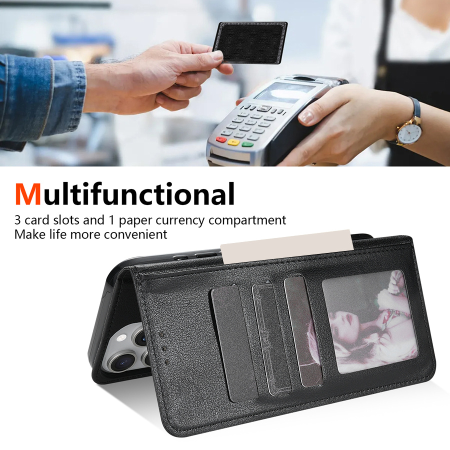 Husă pentru telefon: Portofel cu slot pentru carduri, ramă foto, suport, curea de mână, flip magnetic, din piele artificială de înaltă calitate, pentru Xiaomi Redmi Note 13 Pro 12S 11 11S 10 9 8T 7 14C 13C 12 12C 10C 9A 9C 9T Poco X6 C75 C65 M6 Pro X5 M5s 14T 13T, husă rezistentă la șocuri, portcard