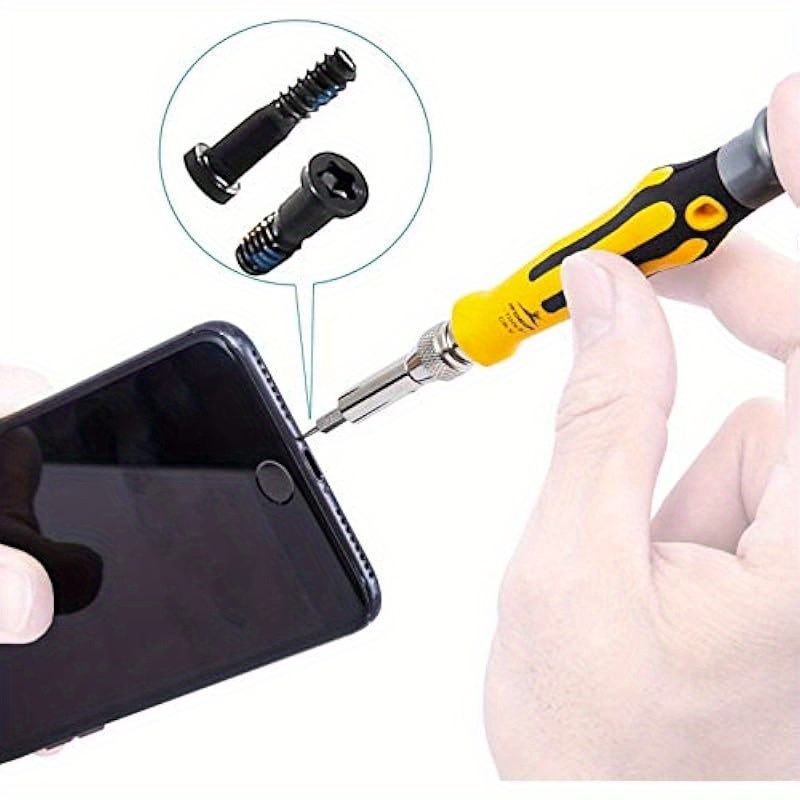 46 in 1 precision electronic screwdriver set   magnetic professional repair tools kit with extension bar and tweezers Product details 6
