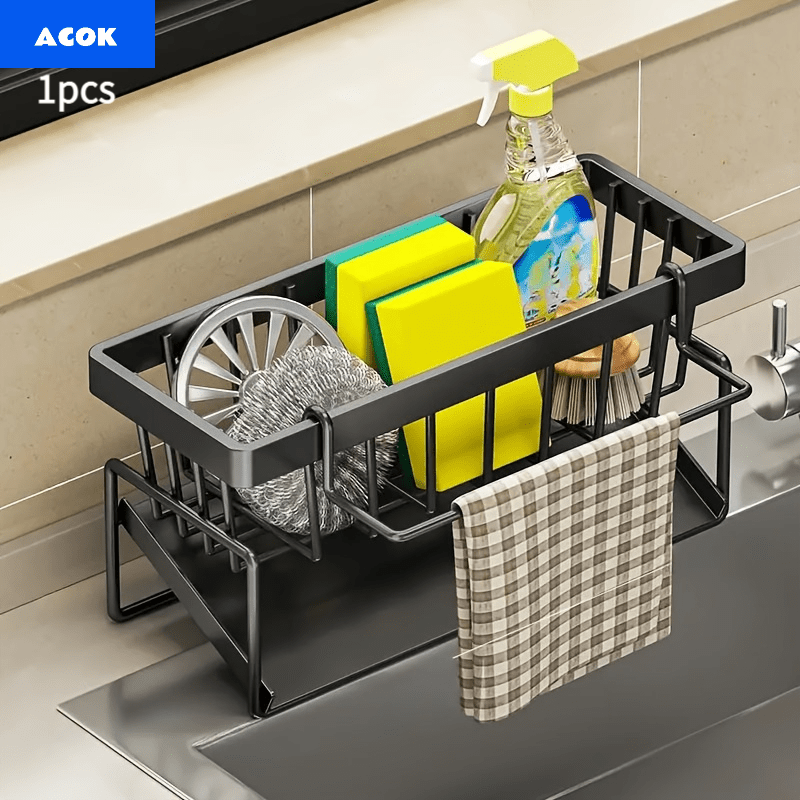 sink sponge holder sink organizer box kitchen sink storage rack with dish brush holder self draining kitchen sink organizer can hold dish brushes soap dispensers sponges christmas