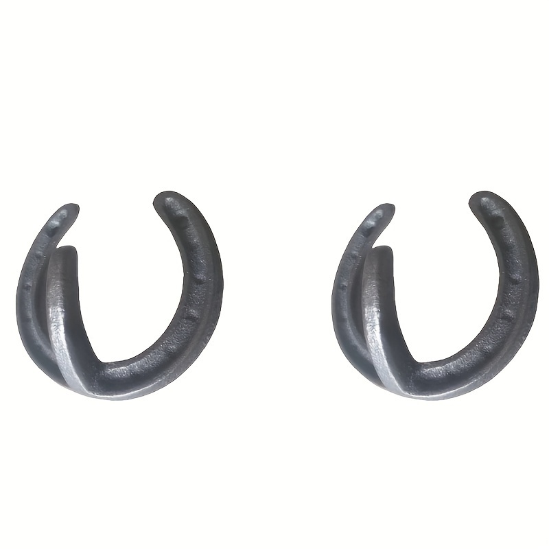 TEMU 2pcs Heavy-duty Horseshoe Shaped Cast Iron Decorative Hooks- Rustic Villa, Hunting, Game Room Essentials- Unique Birthday, Christmas Gift Idea