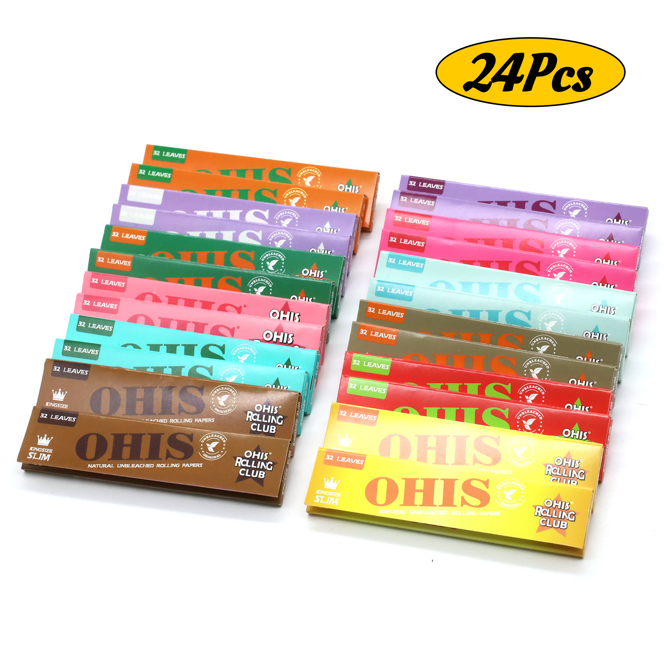 110mm single layer cigarette paper in 12 colors