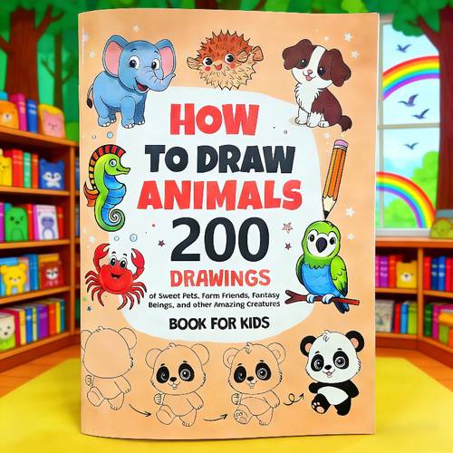 how to draw a guide with 200 steps a for drawing anything fun drawing instructions for young artists
