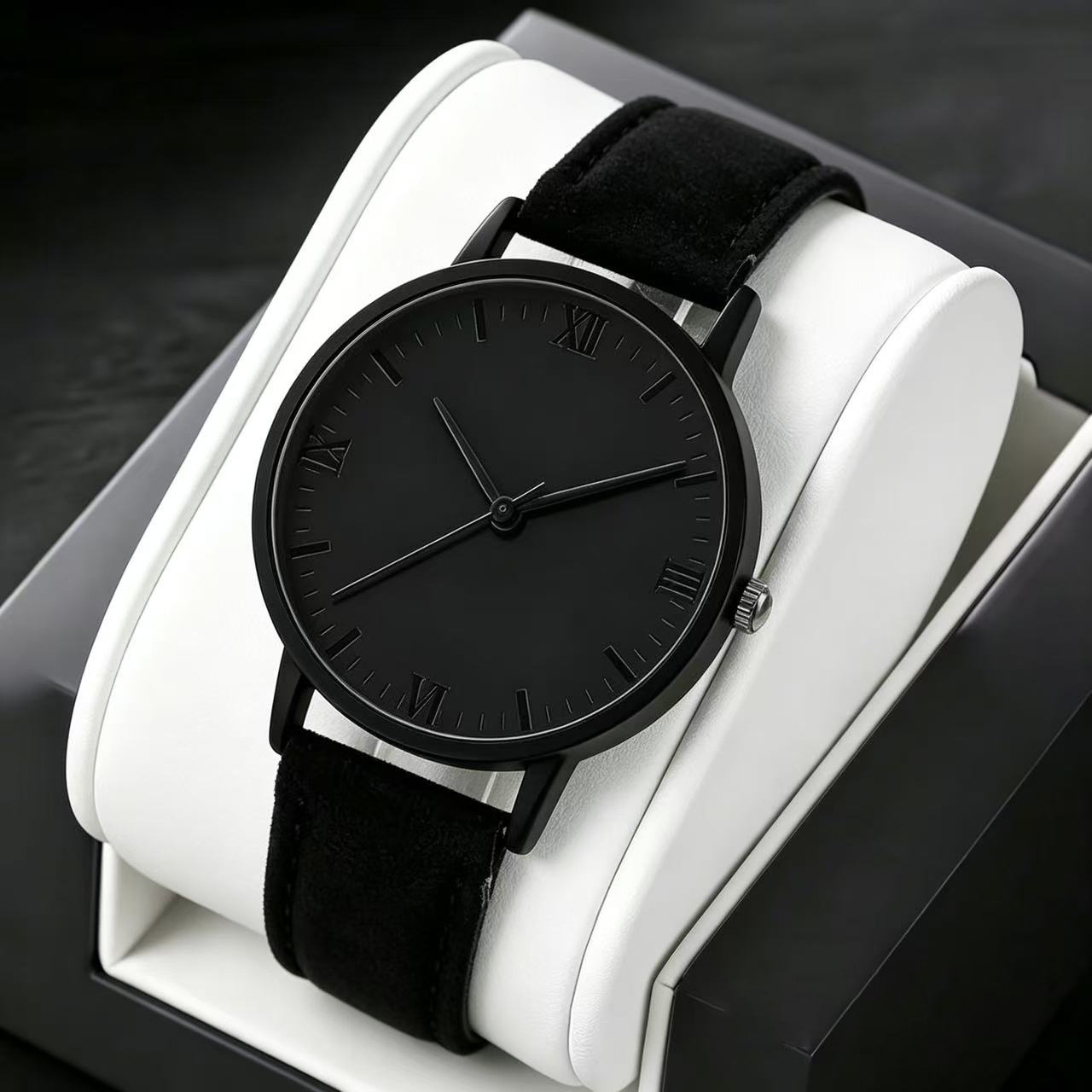 Image of Women's Shockproof Quartz Watch Wristwatch With Pu Leather Strap, Round Case Suitable For Casual & Business, Elegant Display, Durable & , Affordable Watch For Or Casual Attire Boxes Not Included