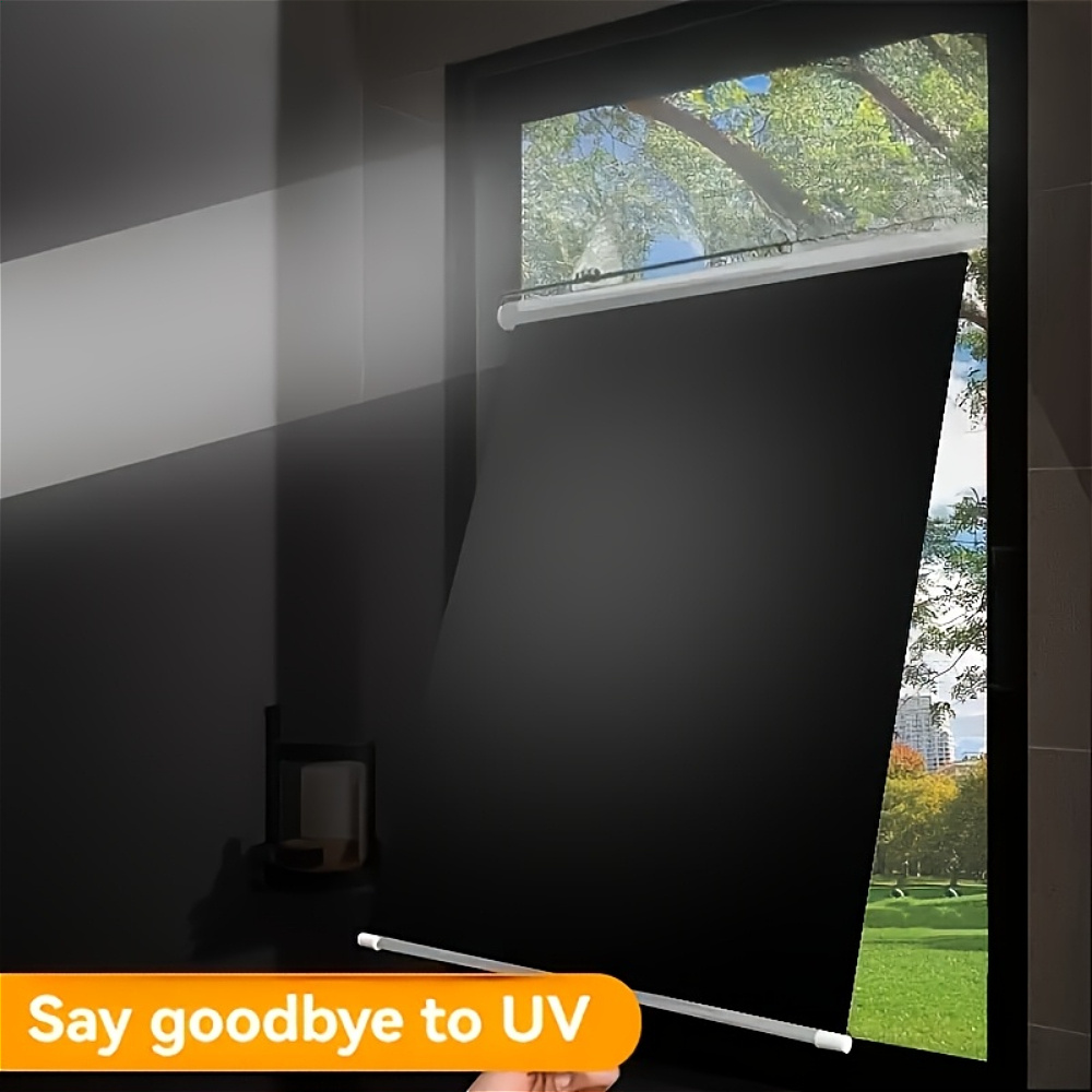 2 Easy-to-install Blackout Curtains with Matching Suction Cups, No Drilling Required. Suitable for Kitchens, Bathrooms, Bedrooms, Car Interiors, and Hallway Sunshades