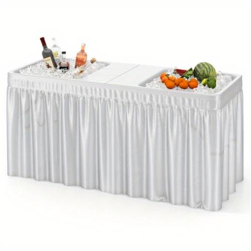 5ft dual sink cooling table for parties picnics sports fans