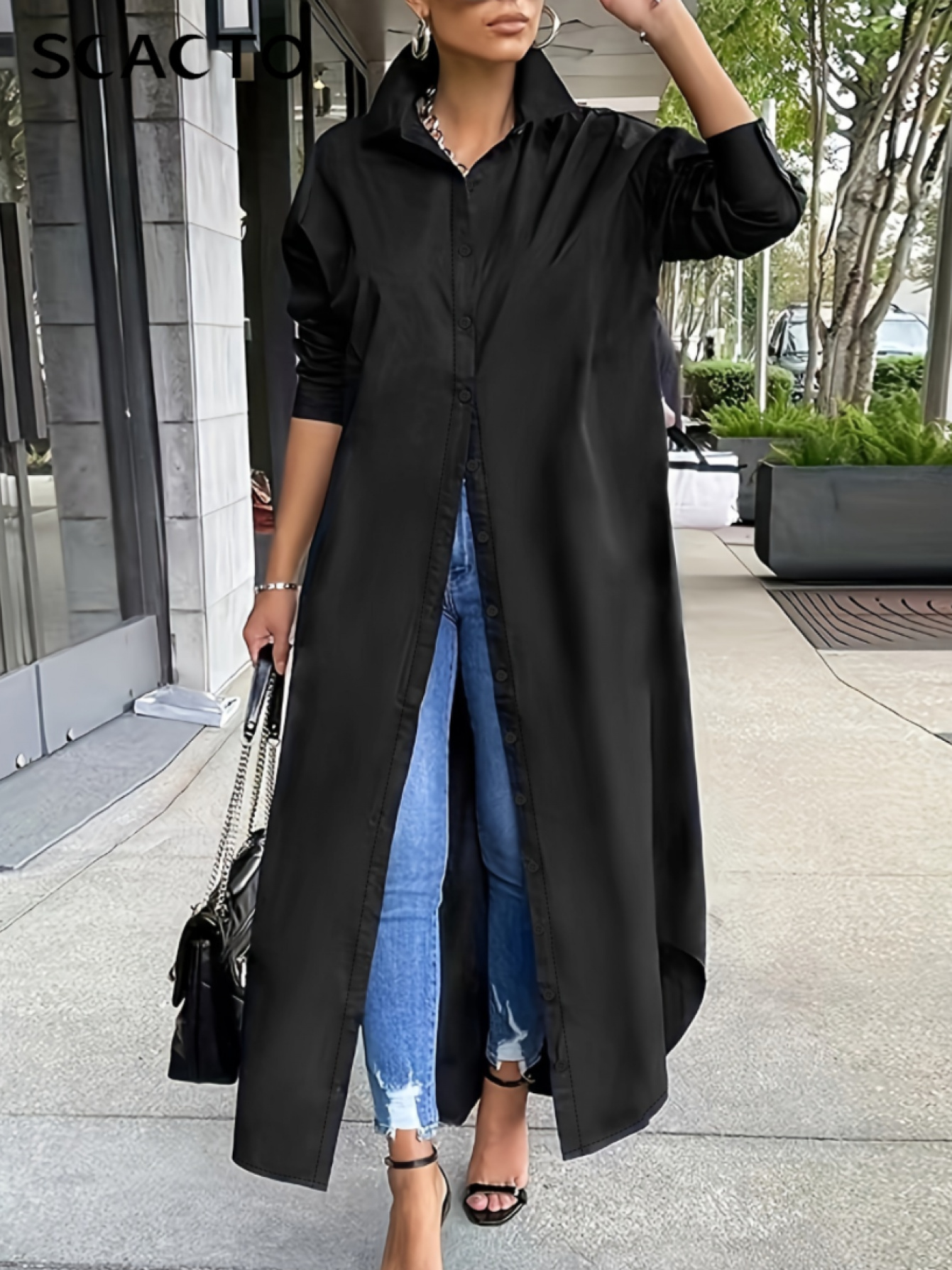 black shirt dresses for women sold on Temu United States