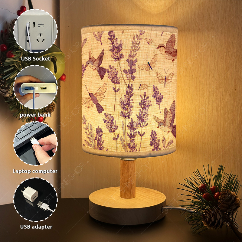 USB-Powered LED Fabric Desk Lamp, Cozy Accent Light