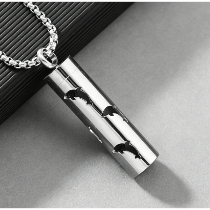 Women's Essential Oil Necklace Stainless Steel Aromatherapy Pendant