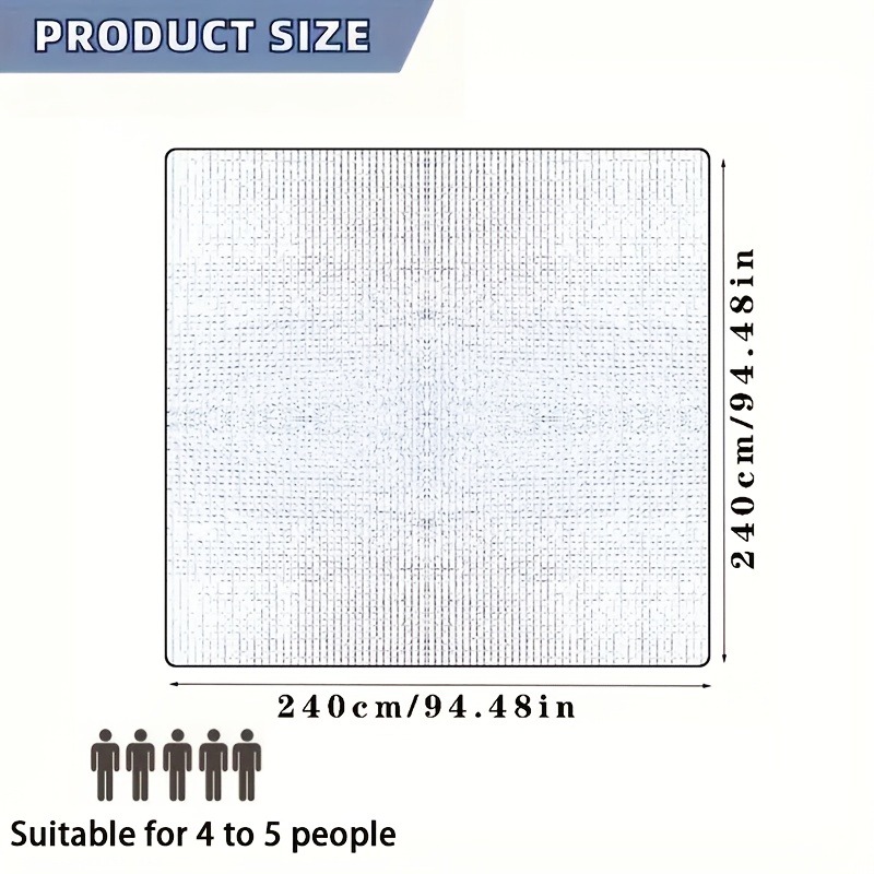 Extra-Large All-Season Camping Mat, Portable & Foldable
